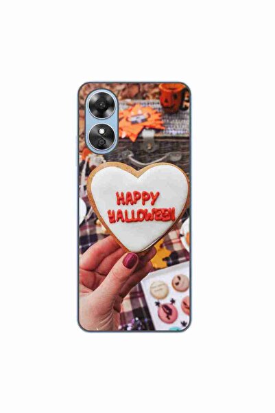OEM Case compatible with Oppo A17 Silicone Gel Tpu Pattern Happy Halloween Co...