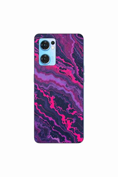 OEM Husa compatibila cu Oppo Reno7 5G Silicon Gel Tpu Model Midnight Rose Marble