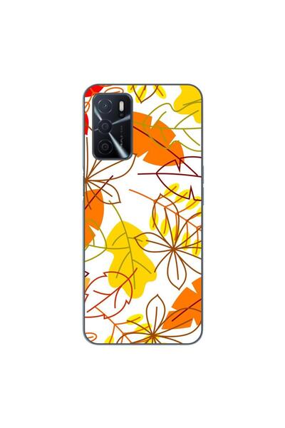 OEM Husa compatibila cu Oppo A16 Silicon Gel Tpu Model Autumn Vivid Leaves