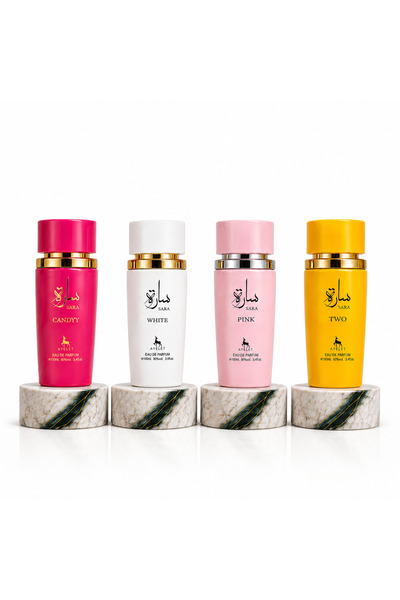 Ayelet Set 4 Parfumuri Arabesti Dama Sara Pink, Sara White, Sara Candy & Sara...