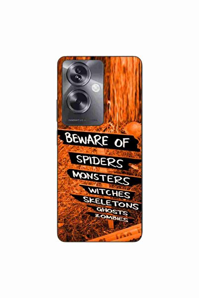 OEM Husa compatibila cu Oppo A79 5G Silicon Gel Tpu Model Halloween Beware Signs
