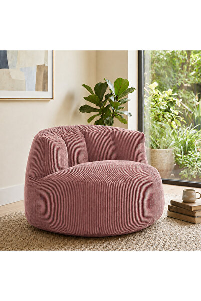 puffiber Premium Yer Pufu Fitilli Kadife Tek Kişilik Relax Koltuk 94x76 Cm