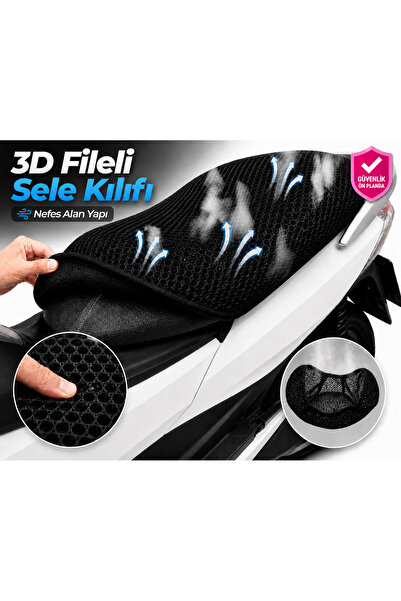 Vi Caro Husa scaun motocicleta Kuba Grace 50 Husa scaun cu plasa 3D Protectie...