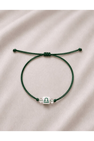 Femenino Libra Zodiac Sign Minimal Adjustable Handmade Bracelet