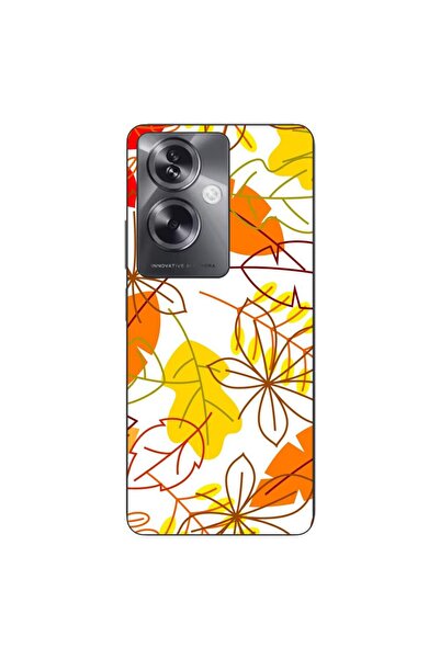 OEM Husa compatibila cu Oppo A79 5G Silicon Gel Tpu Model Autumn Vivid Leaves