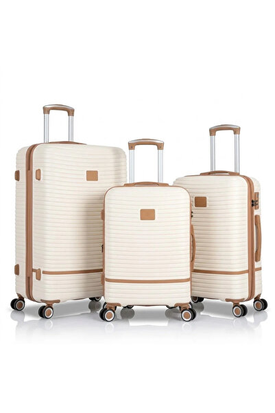 ABAYS Luxurious and Durable Travel Luggage Set - 3 Pieces of Shatter-Proof Pc...