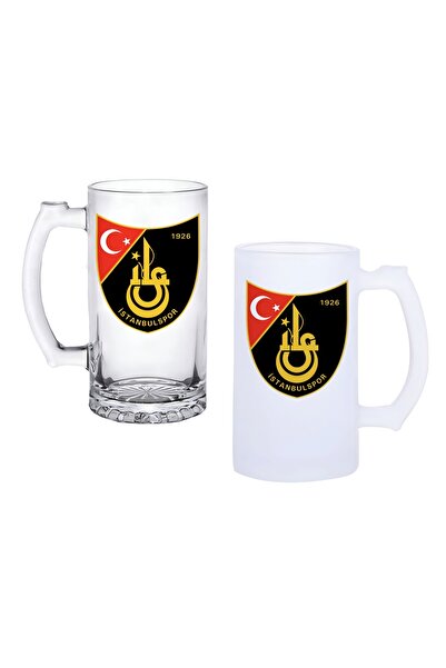 Ghostbastır İstanbulspor Beer Glass with Handle, Available in Frosted or Tran...
