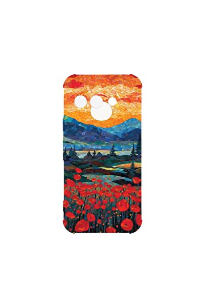 bestcase Калъф за Google Pixel 9a, BestCase® Anti Shock 1.5MM, Маргаритки на ...