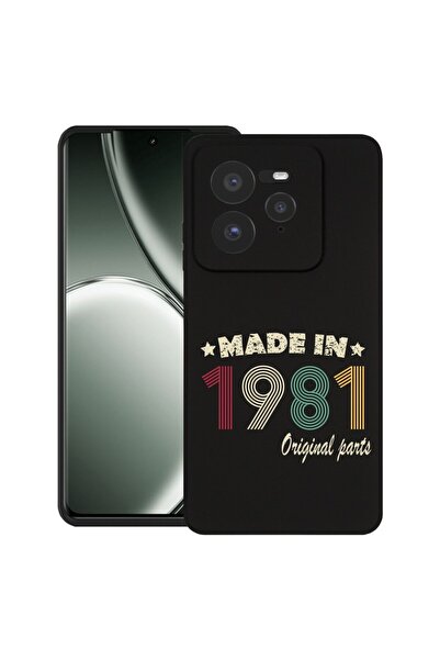 bestcase Калъф за Realme GT 7 Pro с дизайн  "Оригинални части 1981 ", TPU мат...