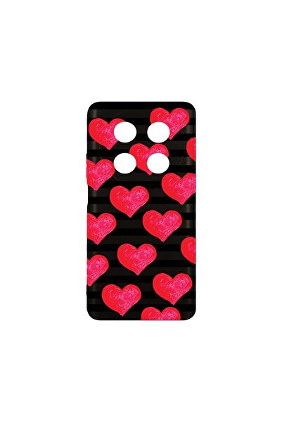 bestcase Λεπτή Θήκη Σιλικόνης 0.8MM, Συμβατή με Huawei Nova 12i, σχέδιο καρδι...