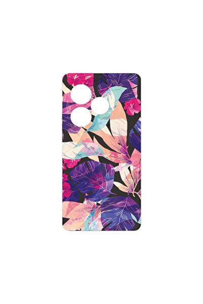 bestcase Husă Premium din Silicon, Compatibilă cu Realme GT 6, Flori Tropical...