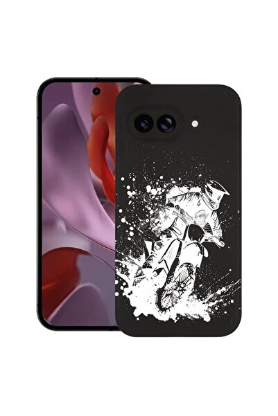 bestcase Калъф за Google Pixel 9a, MotoCross, тънък силиконов 0.8ММ, удароуст...