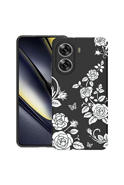bestcase ¬Æ Husa TPU Ultra Slim Compatibila cu Poco X7 Pro 5G, Floral -Black ...