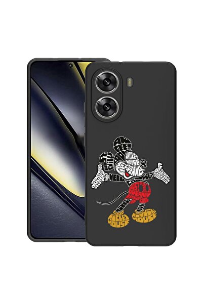 bestcase Θήκη για Poco X7 Pro 5G, Καλλιγραφία Μίκυ Μάους, Λεπτή σιλικόνη 0.8M...