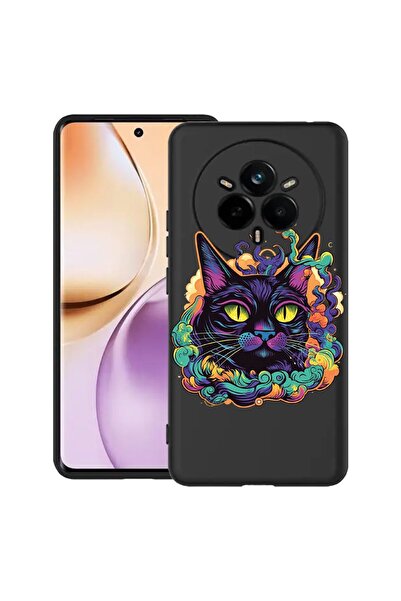bestcase Husă pentru Realme 14 Pro Plus 5G, Culori de vis - Pisică Neagră, Si...
