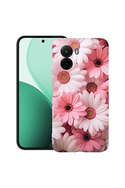 bestcase Υπέρλεπτη Θήκη TPU Συμβατή με Poco M7, με Σχέδιο Ροζ Μαργαρίτα, 3119...