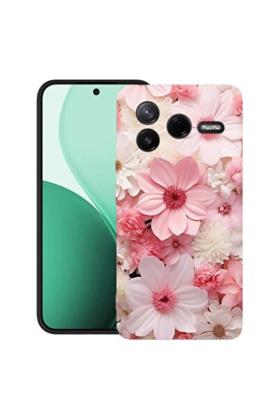 bestcase ¬Æ Husa TPU Ultra Slim Compatibil cu Poco F7 Pro, cu Design Pink And...