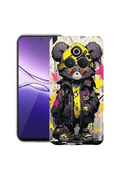 bestcase Husă pentru Realme P3 Pro cu design ursuleț de pluș, culori pastel, ...