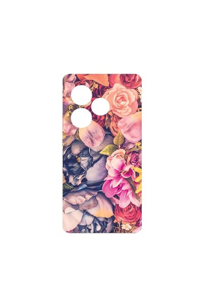 bestcase Θήκη Premium Σιλικόνης, Συμβατή με Realme GT 6, Φλοράλ, Λεπτή 1.2 χι...