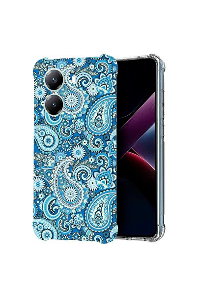bestcase Съвместим калъф за Poco X7 Pro 5G, Удароустойчив 1.5ММ, Син, без фиг...