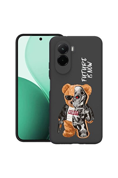 bestcase Θήκη TPU Υπέρλεπτη Συμβατή με Poco M7, με σχέδιο μισό ρομπότ μισό αρ...