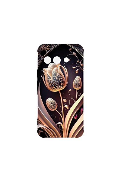 bestcase Калъф за Google Pixel 9a, BestCase® Anti Shock 1.5MM, Златен лале, У...