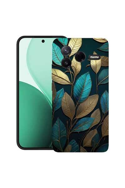 bestcase ¬Æ Husa TPU Ultra Slim Compatibil cu Poco F7 Pro, cu Design Golden F...
