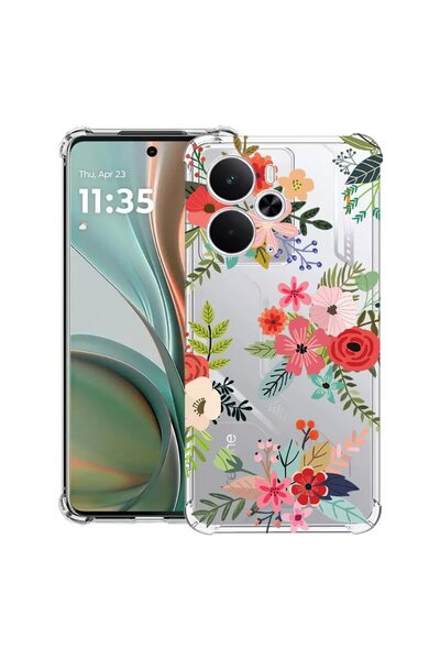 bestcase Αντικραδασμική Θήκη Συμβατή με Poco M7 Pro 5G, με Σχέδιο Λουλουδιών,...