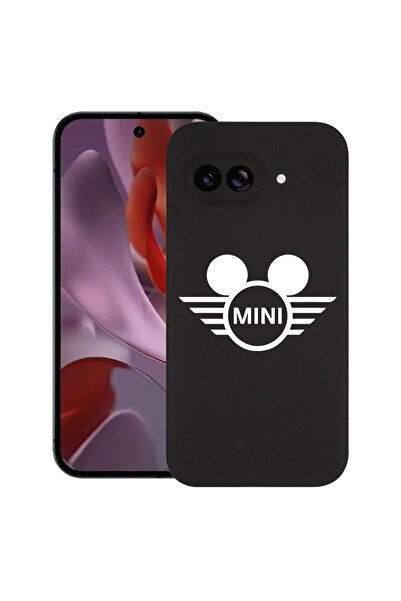 bestcase Калъф за Google Pixel 9a, Мини забавен, Тънък силиконов 0.8ММ, Ударо...