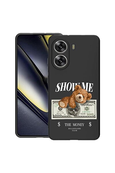 bestcase Калъф за Poco X7 Pro 5G, Мече ми покажи парите, Тънък силиконов 0.8М...