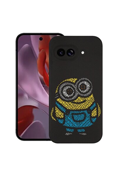 bestcase Калъф за Google Pixel 9a, Калиграфски Миньон, Тънък силиконов 0.8ММ,...