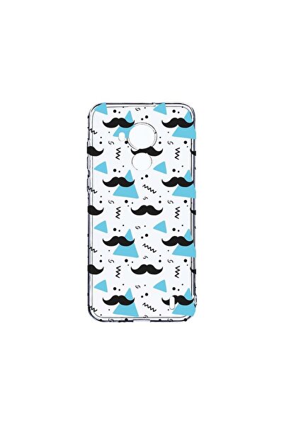 bestcase Διαφανής Θήκη Σιλικόνης 2MM, Συμβατή με Nokia C30, Σχέδιο Μουστάκι, ...