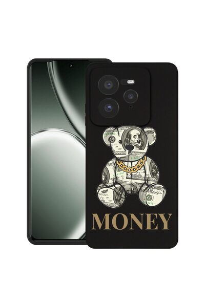 bestcase ¬Æ Husa pentru Realme GT 7 Pro cu Design Teddy Bear Money, TPU Mat U...