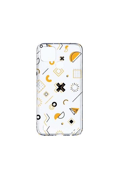 bestcase Διαφανής Θήκη Σιλικόνης 2MM, Συμβατή με Realme C25Y, Σύμβολα, Αντικρ...