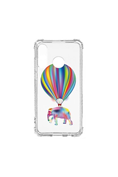 bestcase Husa Anti Shock Silicon Compatibila cu Huawei P30 Lite, Rainbow Elef...
