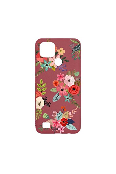 bestcase Silicone Case, Compatible with Realme C21, Flowers, Wear-resistant, ...
