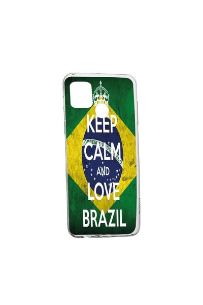 bestcase Силиконов калъф Футбол, Бразилия, съвместим с Realme C21Y, устойчив ...