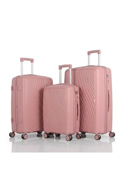 PP Luxurious Integrated Travel Luggage Set - 3 Pieces of Unbreakable Polyprop...