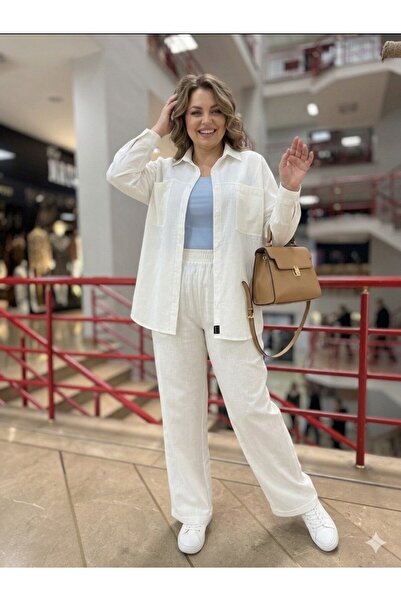 Oversize Gömlek Pantalon Takım