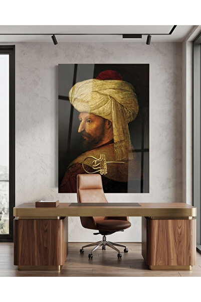 FavloArt Fatih Sultan Mehmet Padişah Pleksi Tablo – Modern Ofis ve Yaşam Alan...