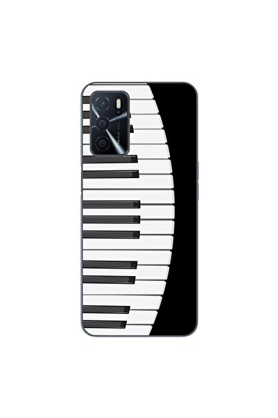 OEM Θήκη συμβατή με Oppo A16 από σιλικόνη gel TPU με σχέδιο πλήκτρων πιάνου
