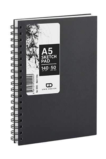 Dağtaş Kırtasiye Sketch Pad Spiral Drawing Notebook A5 50 Sheets 140 Grams
