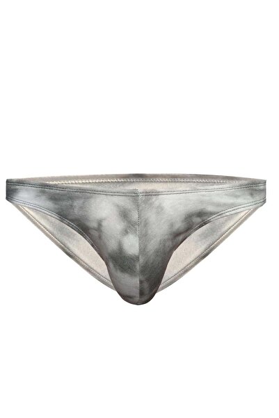 darkzone Erkek Batik Desenli Gri Pamuklu Klasik Slip Külot