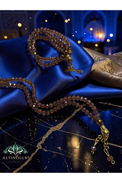 Altınoluk Haremia Modern Design 5 mm Crystal 99' Rosary |   Elegant Gift Pray...