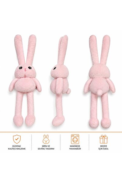 SEVEREVİM Uzun Kulaklı Peluş Tavşan 80 cm Oyuncak