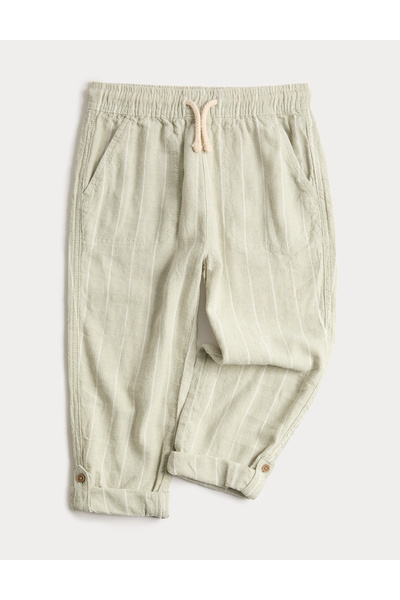 Marks & Spencer Keten Karışımlı Pantolon