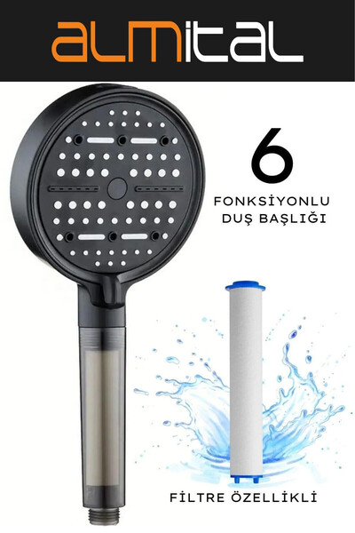 almital mobilya aksesuarları furniture accessories 6 Fonksiyonlu Filtreli Siy...