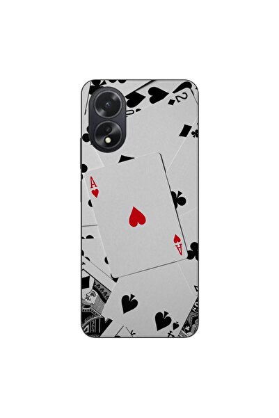 OEM Husa compatibila cu Oppo A38 4G Silicon Gel Tpu Model Carti Poker