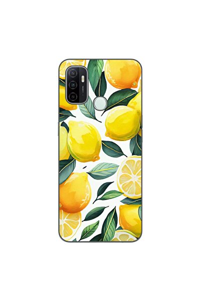 OEM Калъф, съвместим с Oppo A53, силиконов гел TPU, модел с десен на лимони