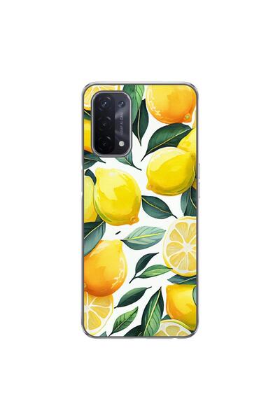 OEM Калъф, съвместим с Oppo A54 5G, A74 5G, силиконов гел TPU модел с десен н...